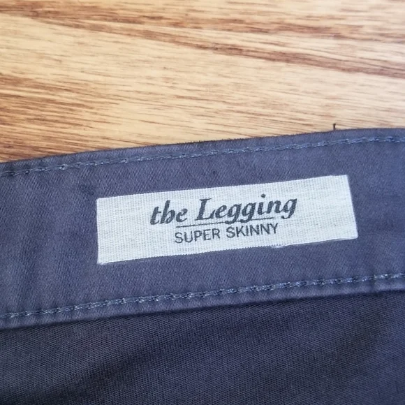 Adriano Goldschmied Metallic Gray The Legging Super Skinny Pants - Picture 7 of 9